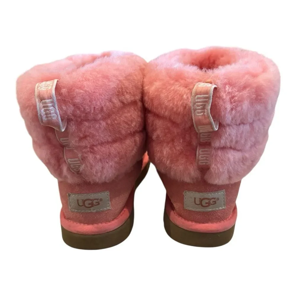 UGG Fluff Mini Quilted Pink Women’s Boots 7